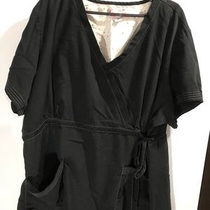 Plus sized scrub top